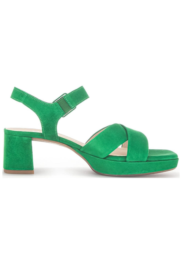 Gabor Sandalen Veloursleder Grün