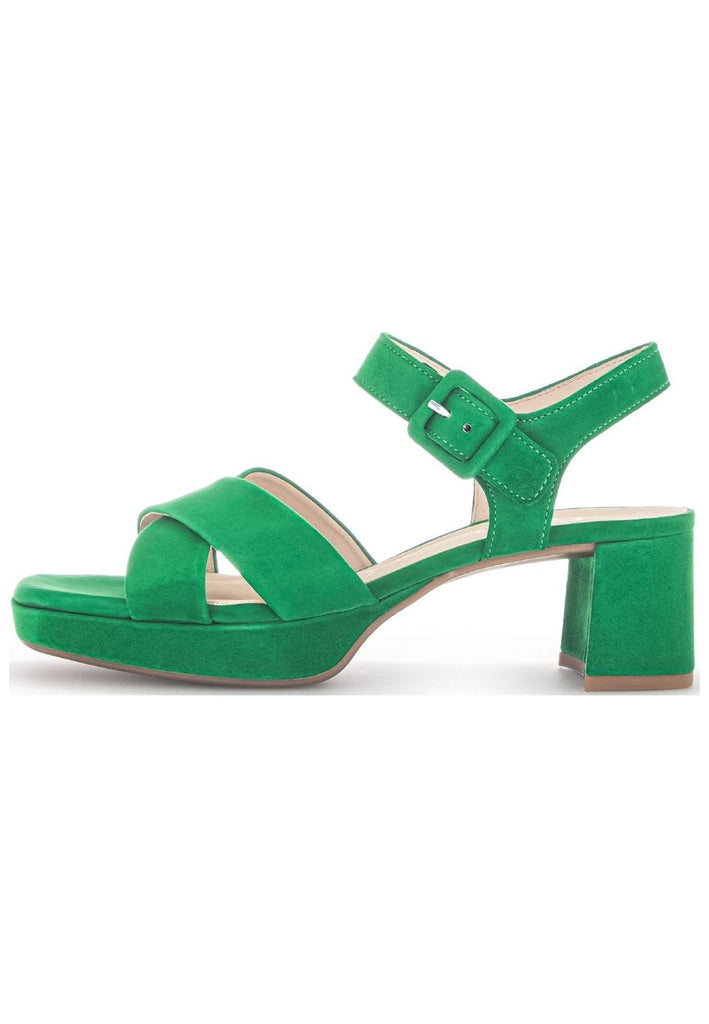 Gabor Sandalen Veloursleder Grün