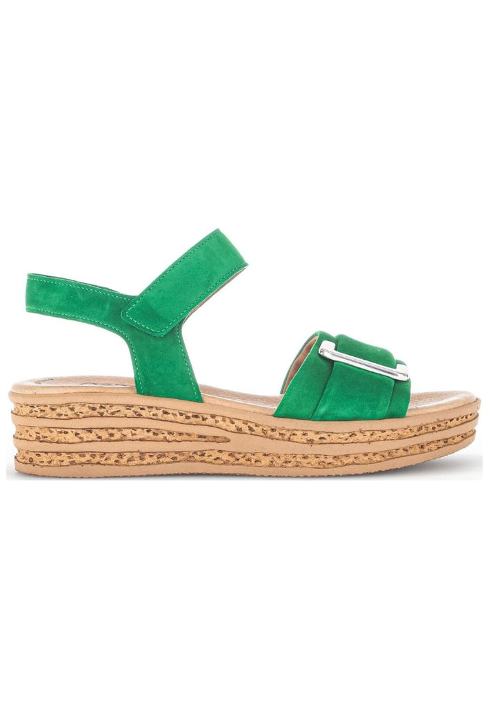 Gabor Sandalen Veloursleder Grün