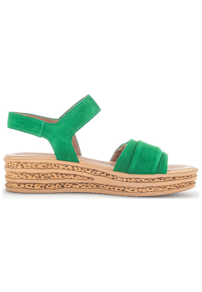 Gabor Sandalen Veloursleder Grün
