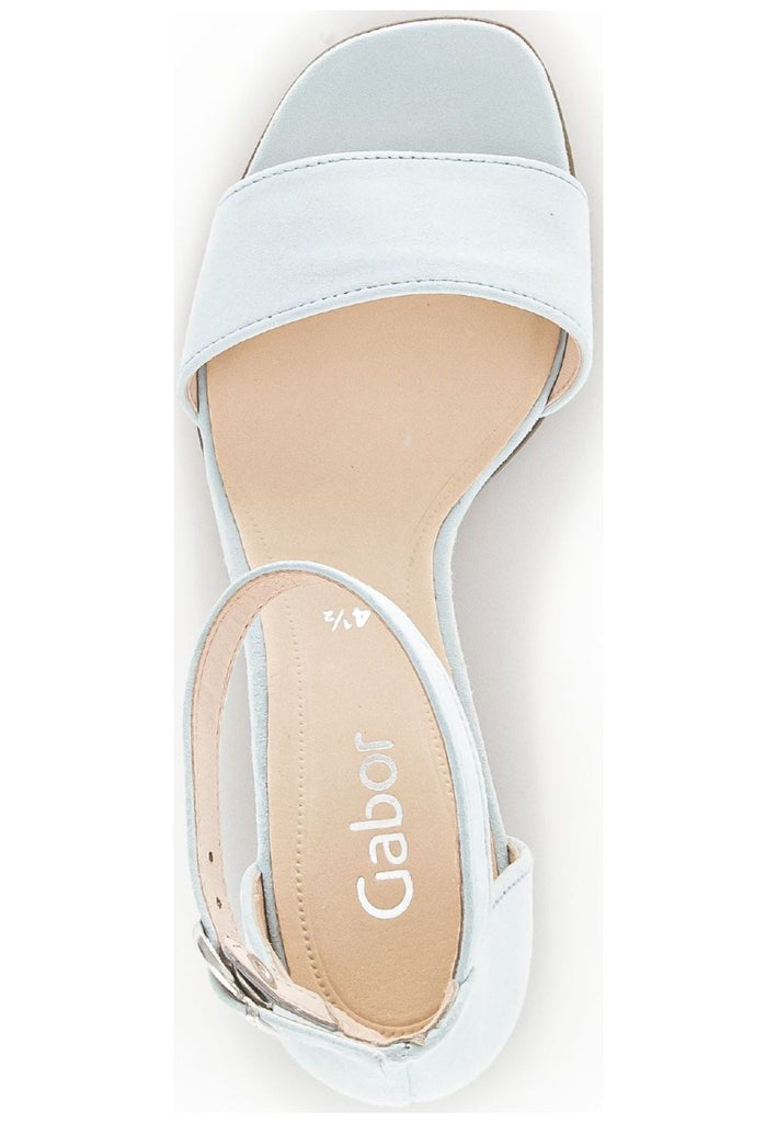 Gabor Sandalen Veloursleder Hellblau
