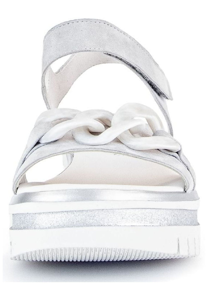 Gabor Sandalen Veloursleder Hellgrau