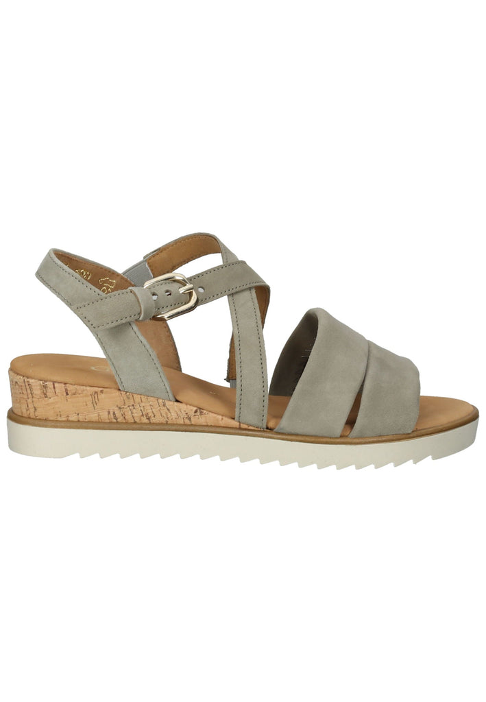 Gabor Sandalen Veloursleder Khaki