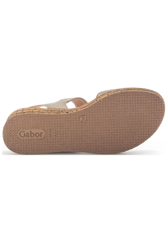 Gabor Sandalen Veloursleder Khaki