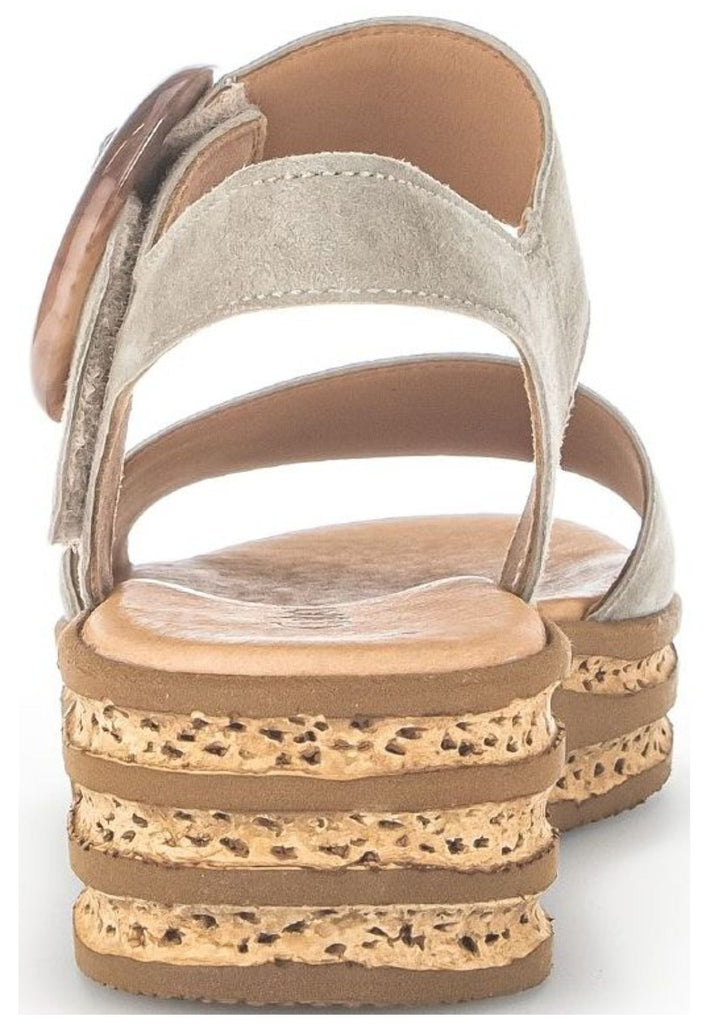 Gabor Sandalen Veloursleder Khaki