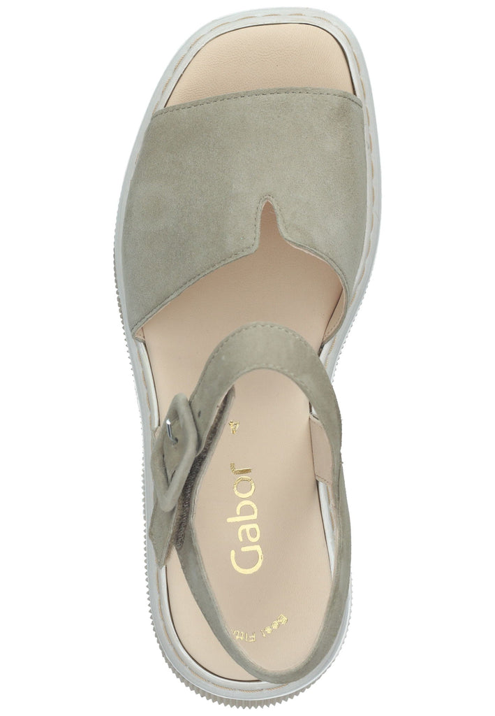 Gabor Sandalen Veloursleder Khaki