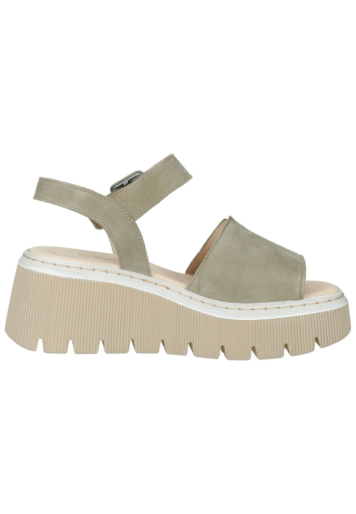 Gabor Sandalen Veloursleder Khaki