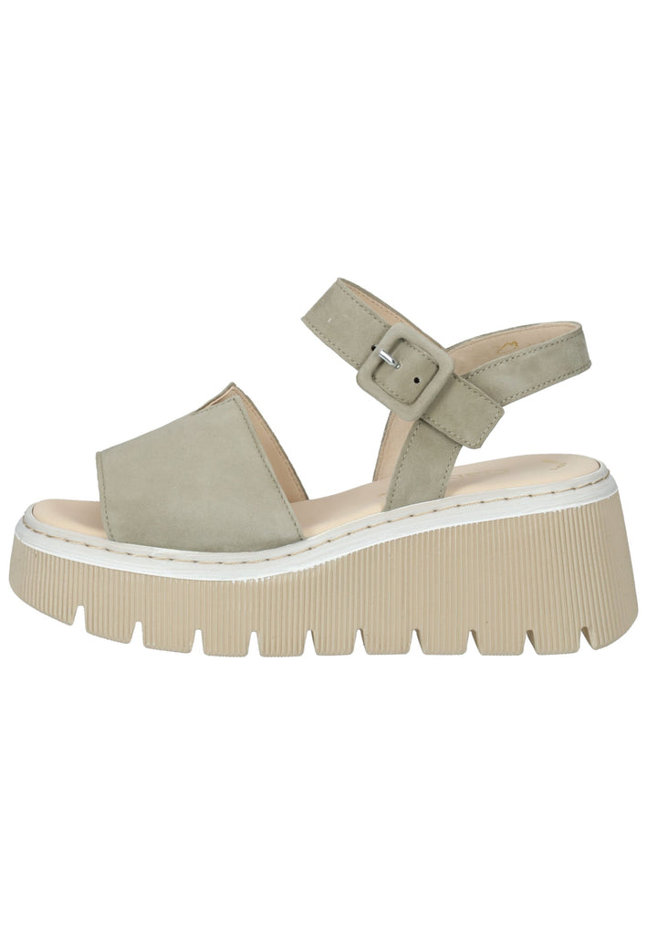 Gabor Sandalen Veloursleder Khaki