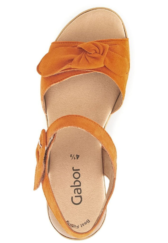 Gabor Sandalen Veloursleder Orange