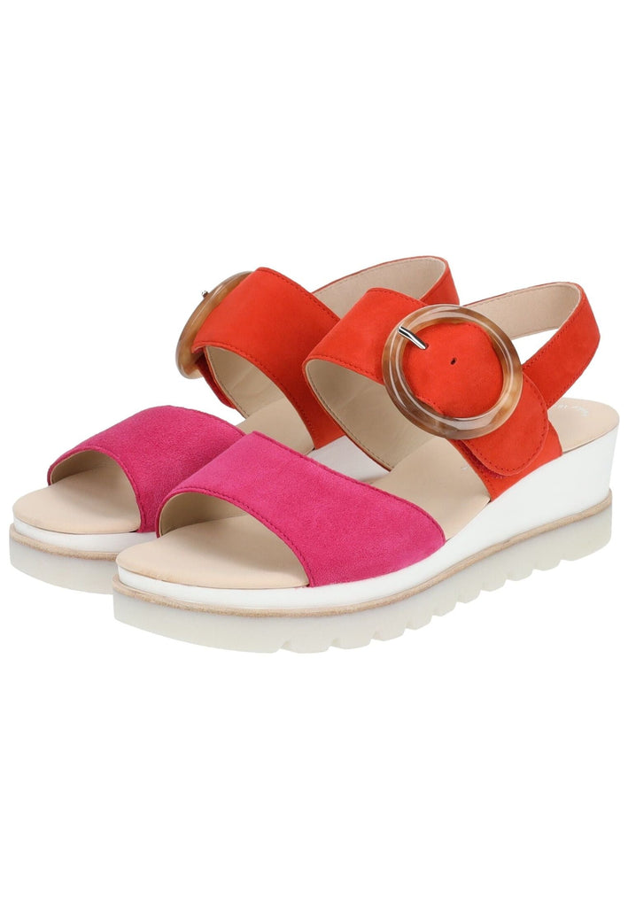 Gabor Sandalen Veloursleder Orange Multi