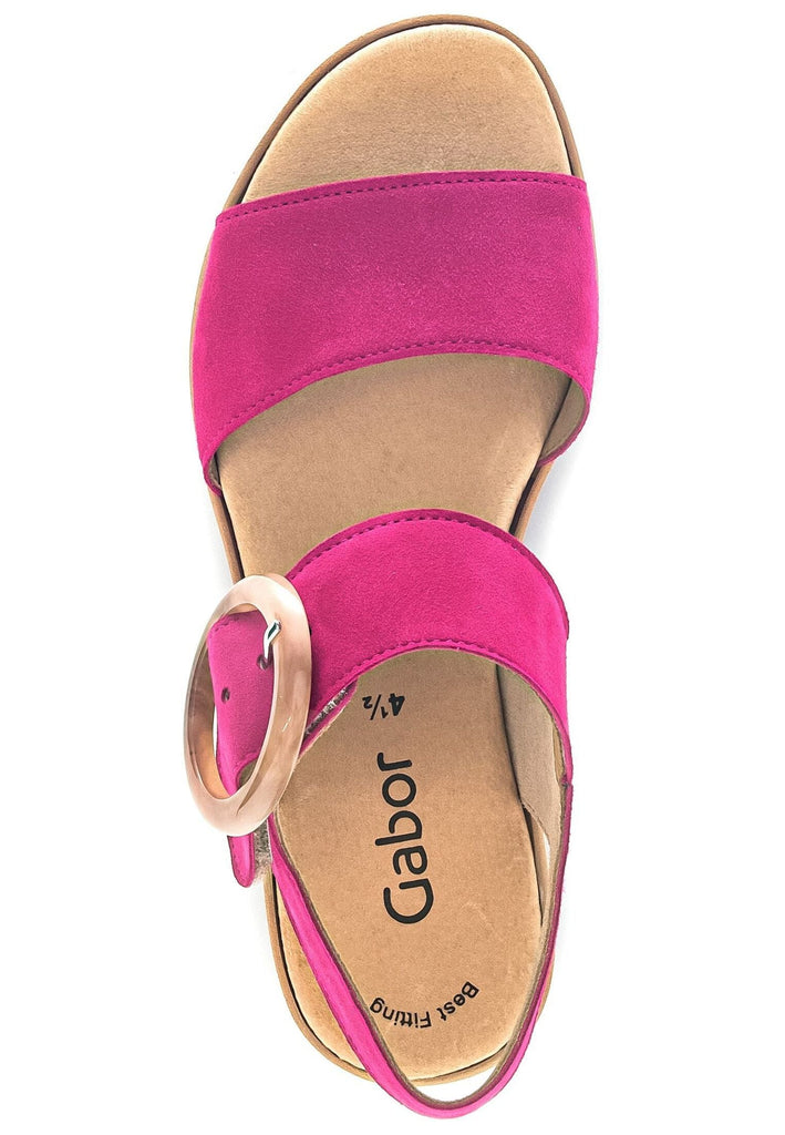 Gabor Sandalen Veloursleder Pink