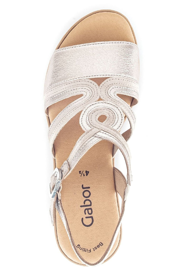 Gabor Sandalen Veloursleder Puder