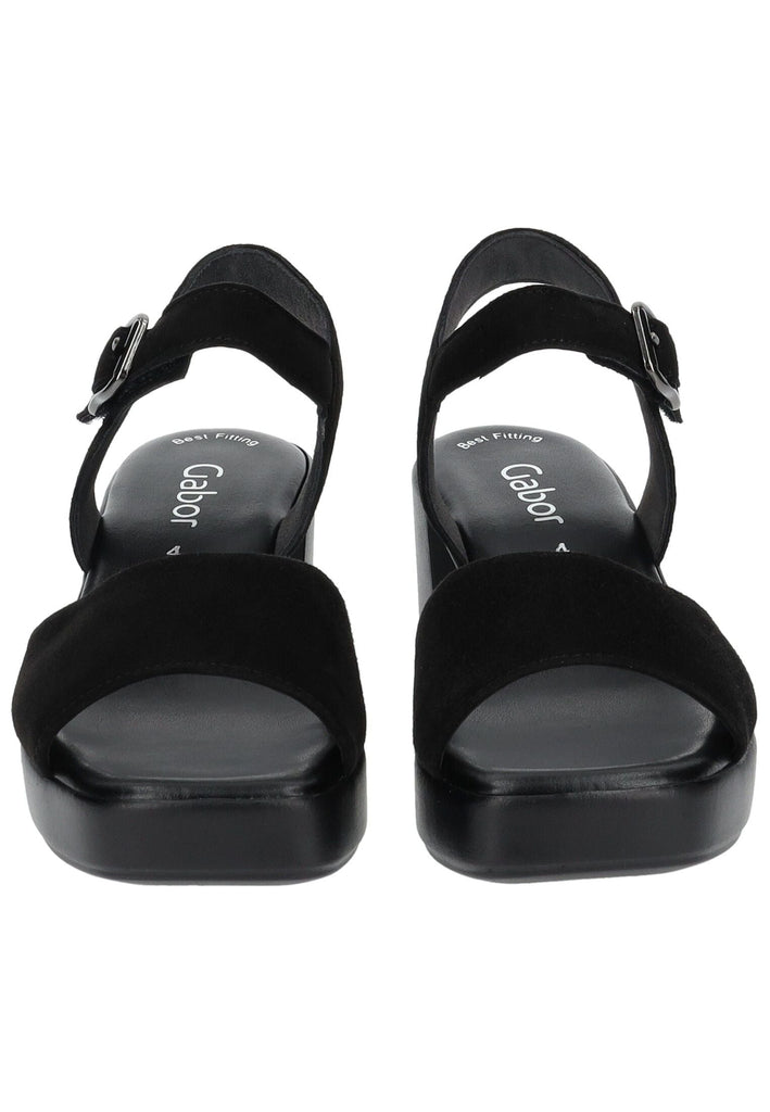 Gabor Sandalen Veloursleder Schwarz