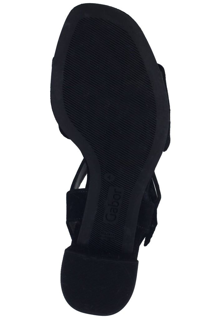 Gabor Sandalen Veloursleder Schwarz