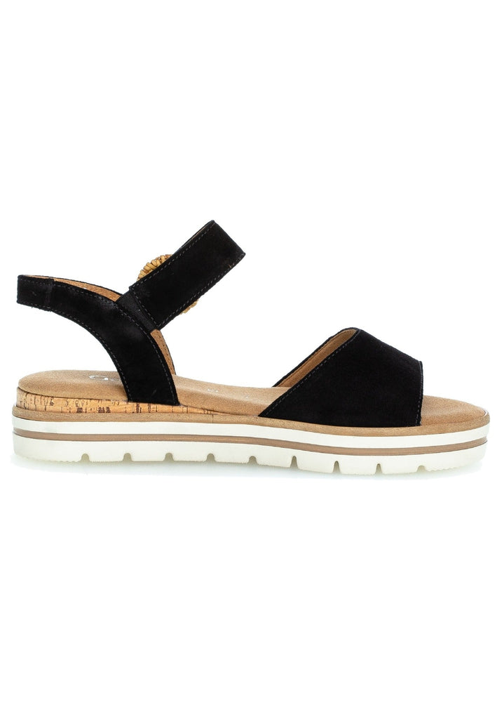 Gabor Sandalen Veloursleder Schwarz