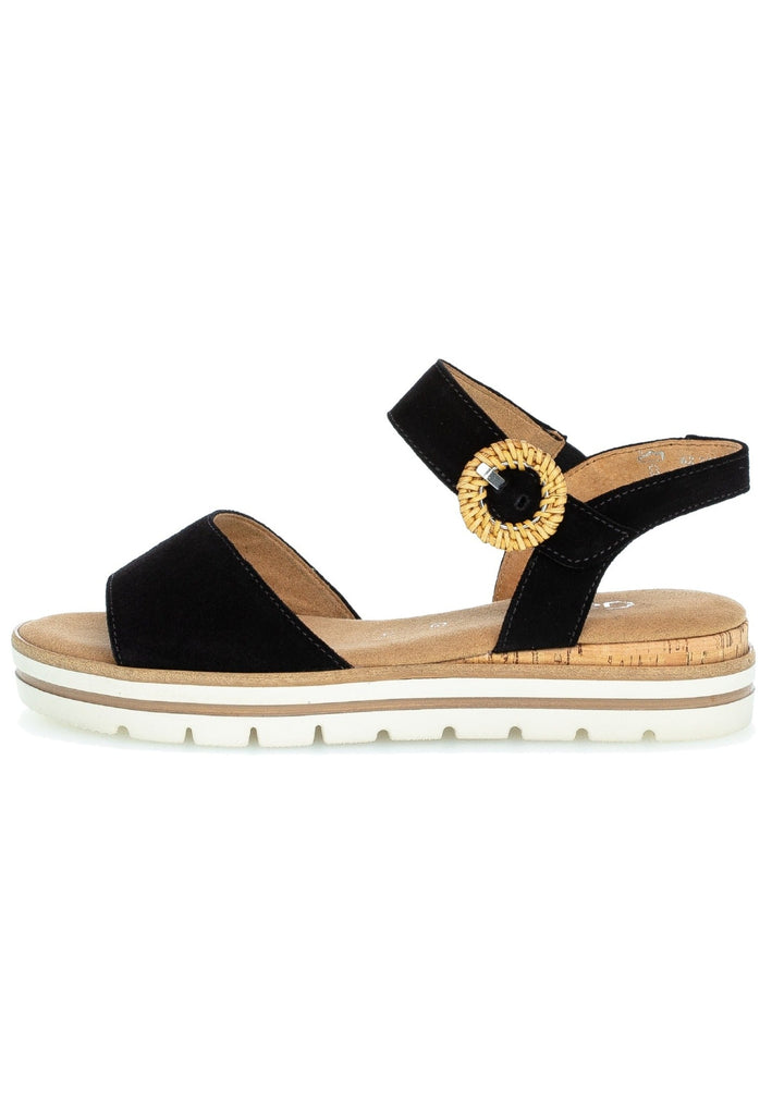 Gabor Sandalen Veloursleder Schwarz