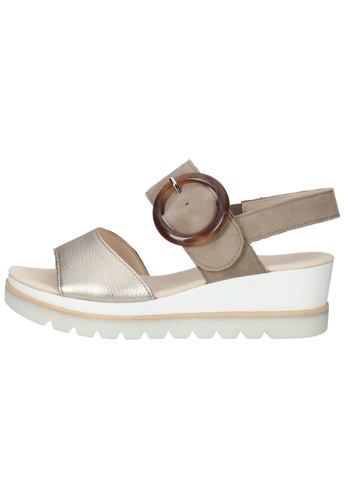 Gabor Sandalen Veloursleder/Textil Braun/Rosa