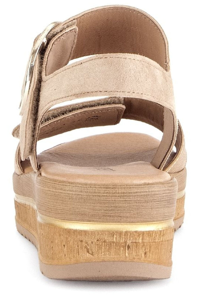 Gabor Sandalen Veloursleder/Textil Caramel