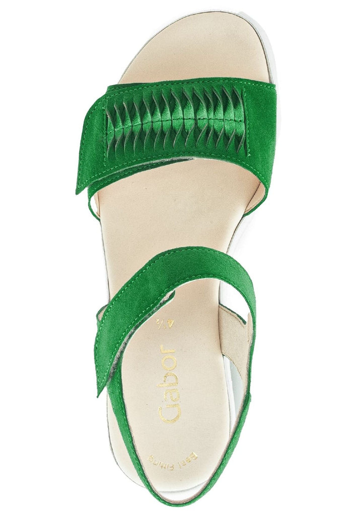 Gabor Sandalen Veloursleder/Textil Grün