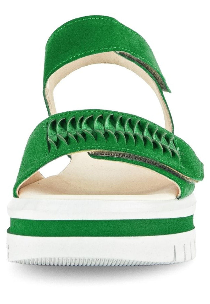Gabor Sandalen Veloursleder/Textil Grün