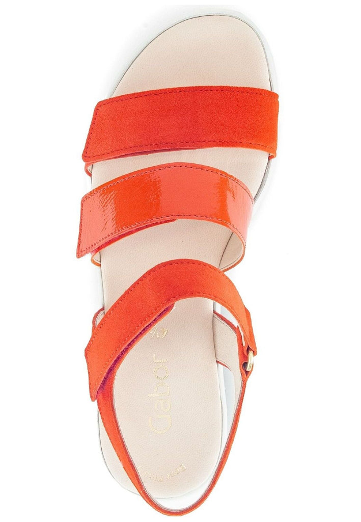 Gabor Sandalen Veloursleder/Textil Orange Multi