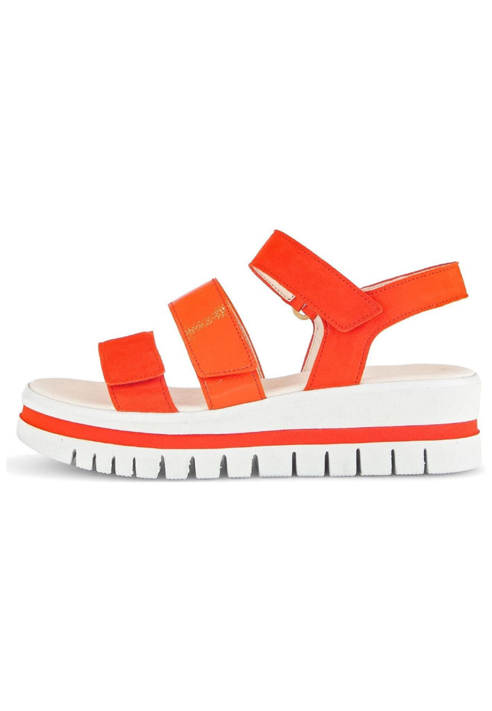 Gabor Sandalen Veloursleder/Textil Orange Multi
