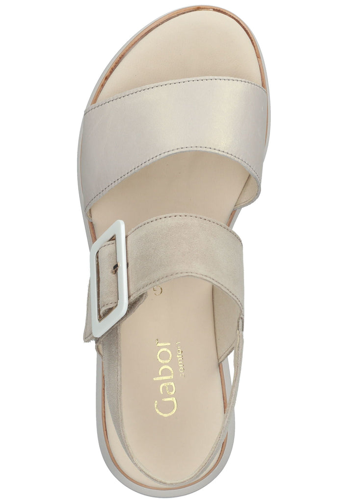 Gabor Sandalen Veloursleder/Textil Puder