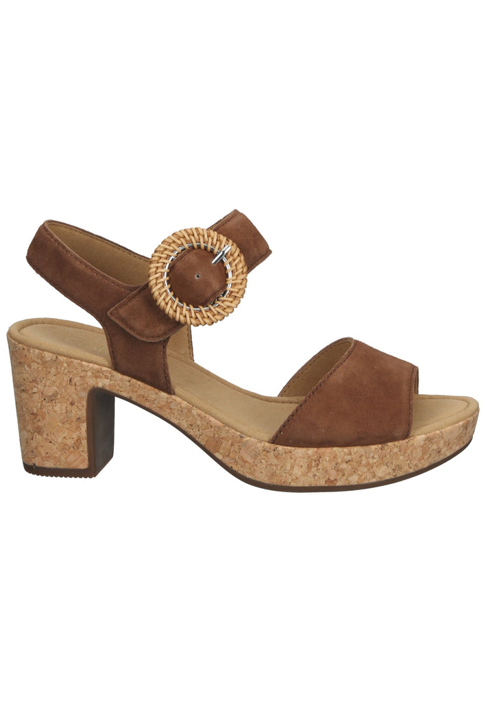 Gabor Sandalen Veloursleder Whisky