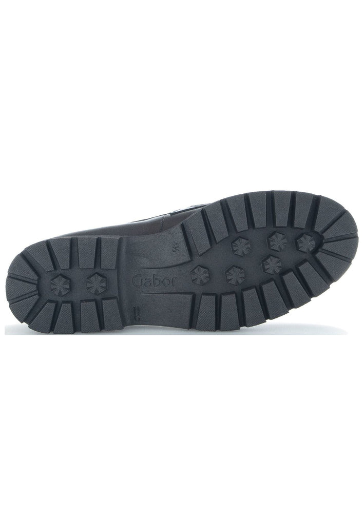 Gabor Slipper Glattleder Schwarz