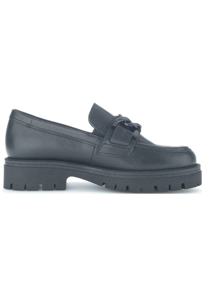 Gabor Slipper Glattleder Schwarz