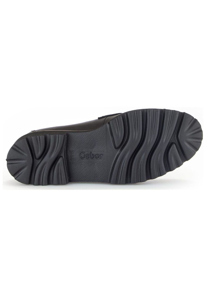 Gabor Slipper Glattleder Schwarz/Braun