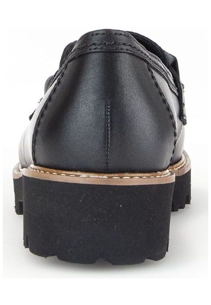 Gabor Slipper Glattleder Schwarz/Braun