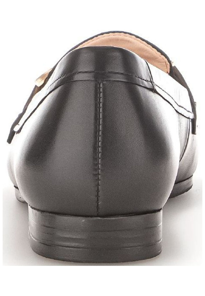 Gabor Slipper Glattleder Schwarz/Gold