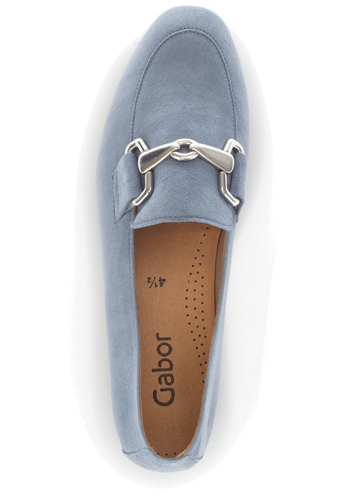 Gabor Slipper Leder Hellblau