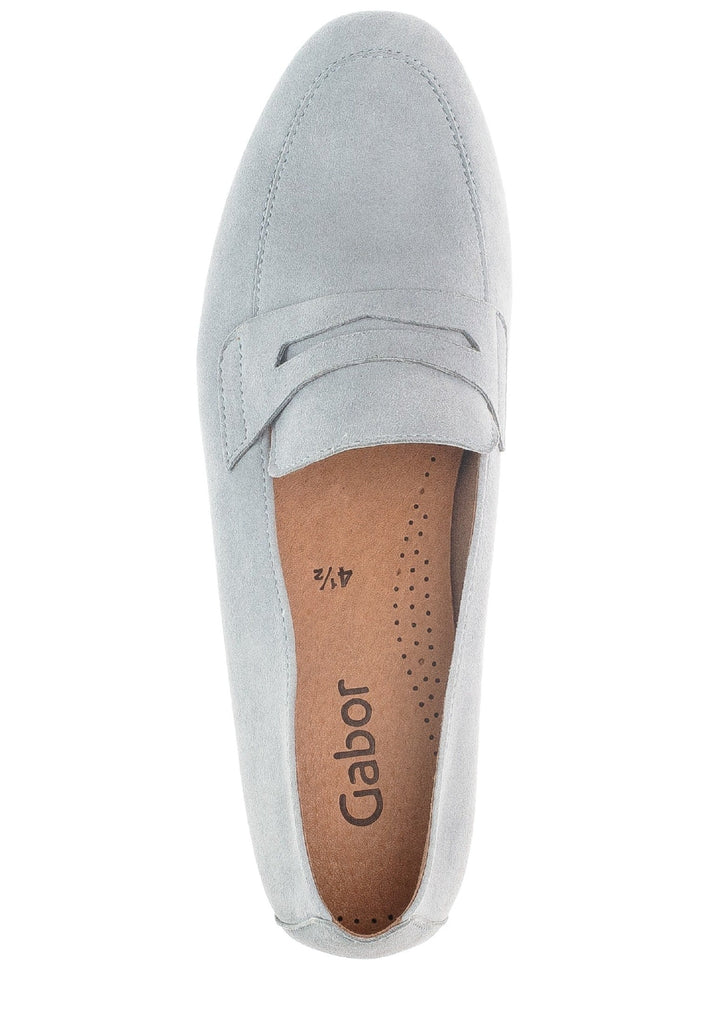 Gabor Slipper Leder Hellblau