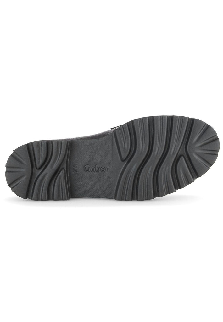 Gabor Slipper Leder Schwarz