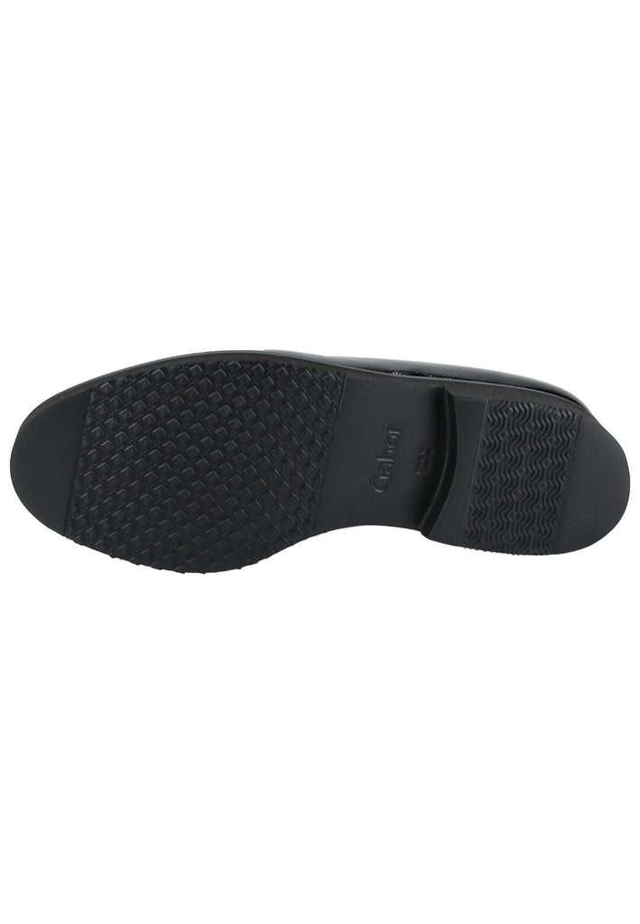 Gabor Slipper Leder Schwarz Lack