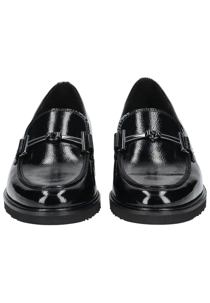 Gabor Slipper Leder Schwarz Lack