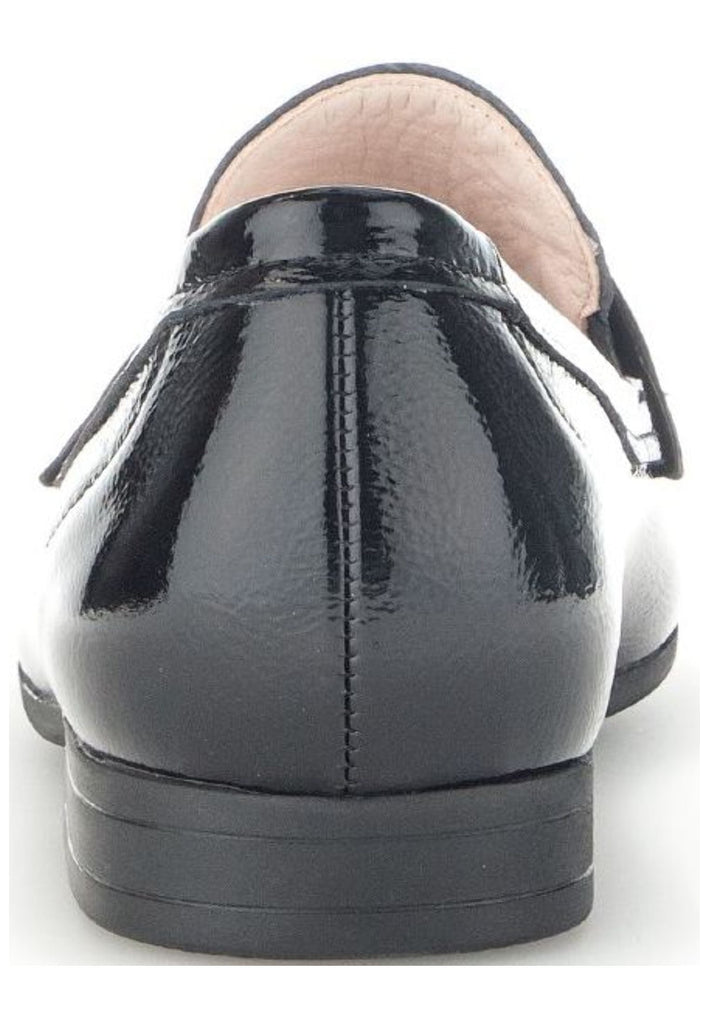 Gabor Slipper Leder Schwarz Lack