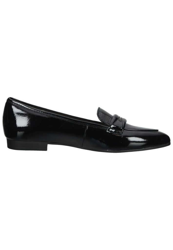 Gabor Slipper Leder Schwarz Lack