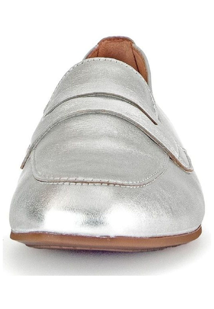 Gabor Slipper Leder Silber