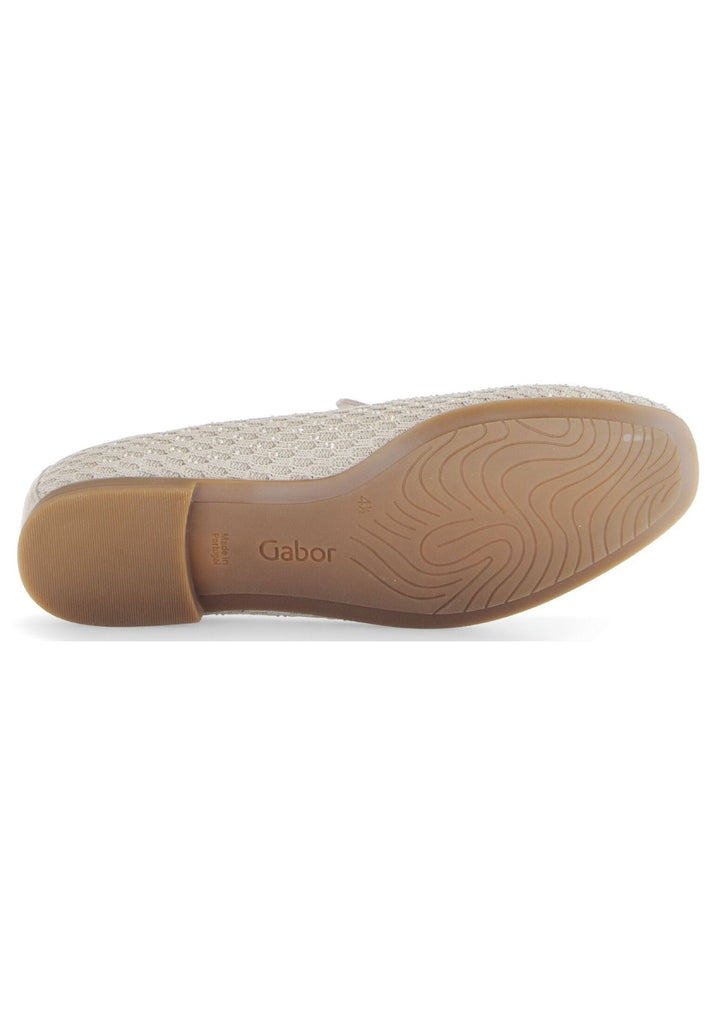 Gabor Slipper Leder/Synthetik Beige