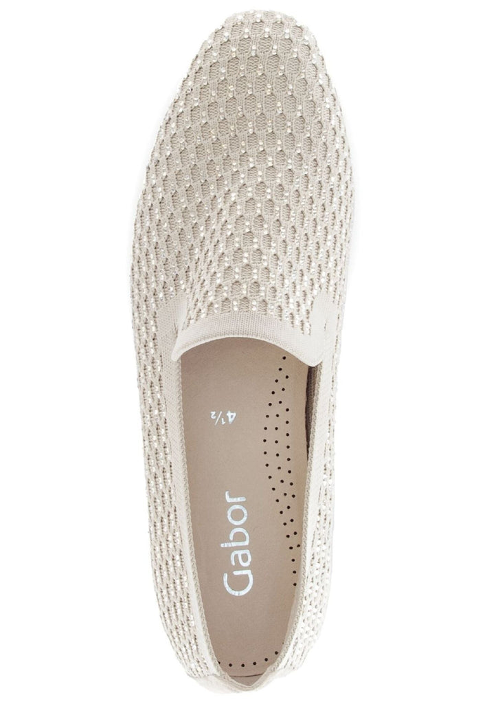 Gabor Slipper Leder/Synthetik Beige