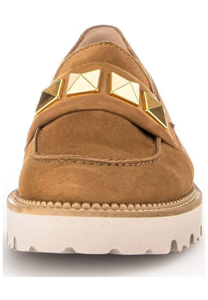 Gabor Slipper Leder/Textil Hellbraun