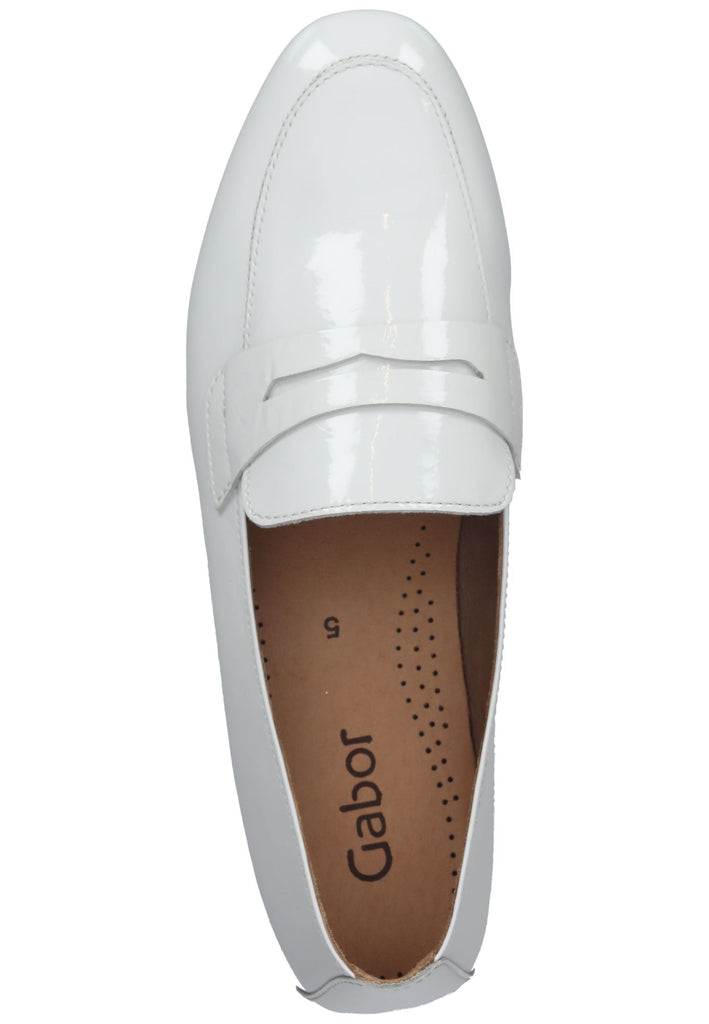 Gabor Slipper Leder Weiß
