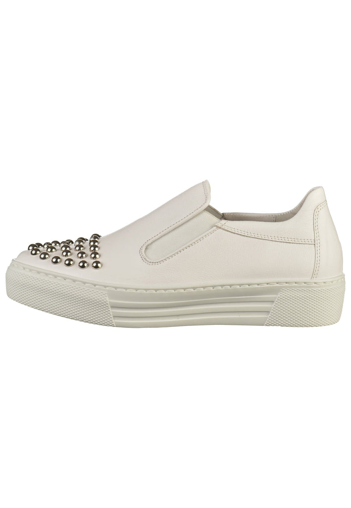 Gabor Slipper Leder Weiß