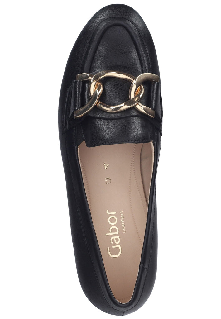 Gabor Slipper Nappaleder Schwarz