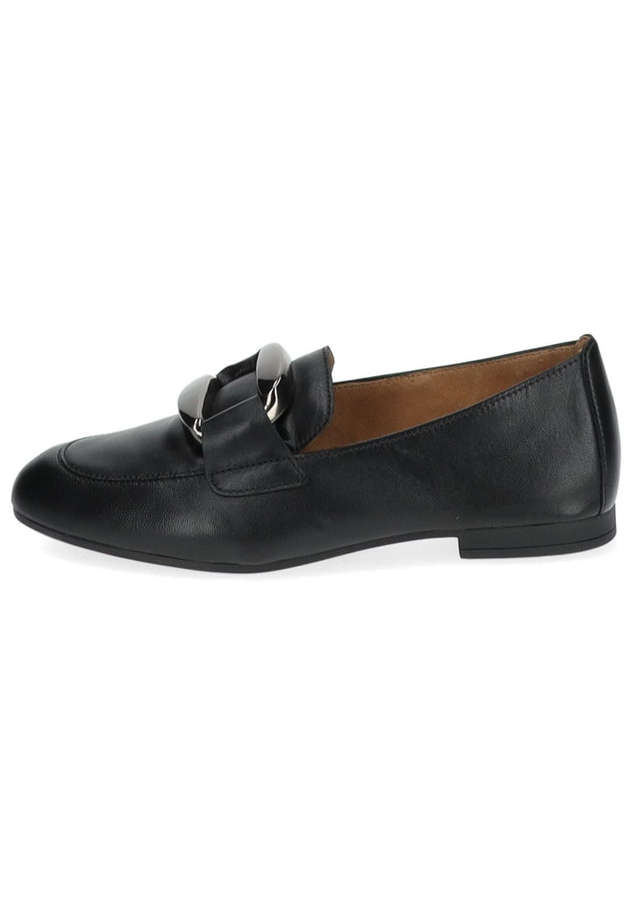 Gabor Slipper Nappaleder Schwarz/Silber