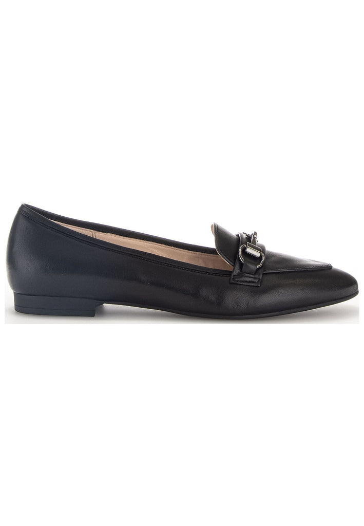 Gabor Slipper Nappaleder Schwarz/Silber