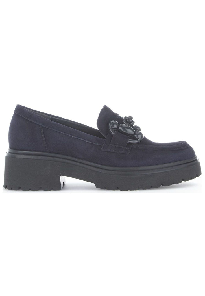 Gabor Slipper Veloursleder Atlantik